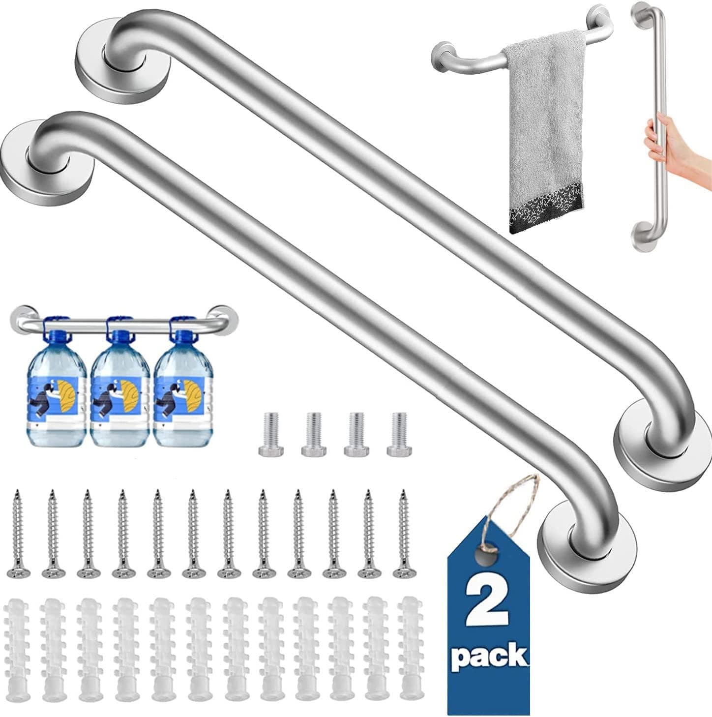 Kit de barras de seguridad para baño o espacios pequeños