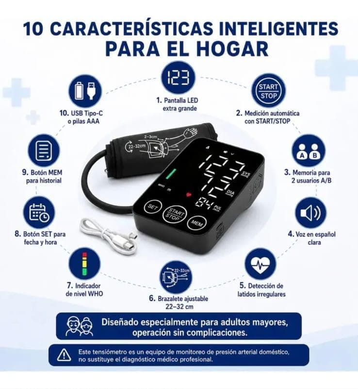 Baumanometro Digital de brazo electronico